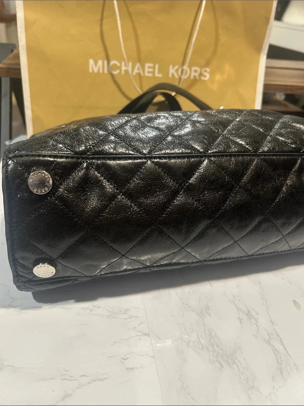 Michael Kors quilted leather